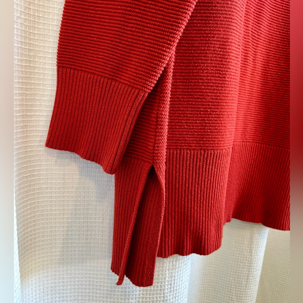 Talbots Burnt Orange Ribbed Sweater 2X - Picture 3 of 5